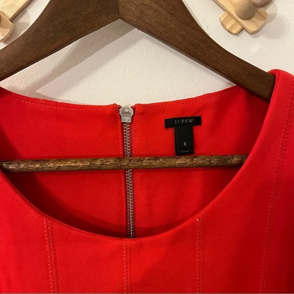 J. Crew red dress size 6 - Picture 6 of 11